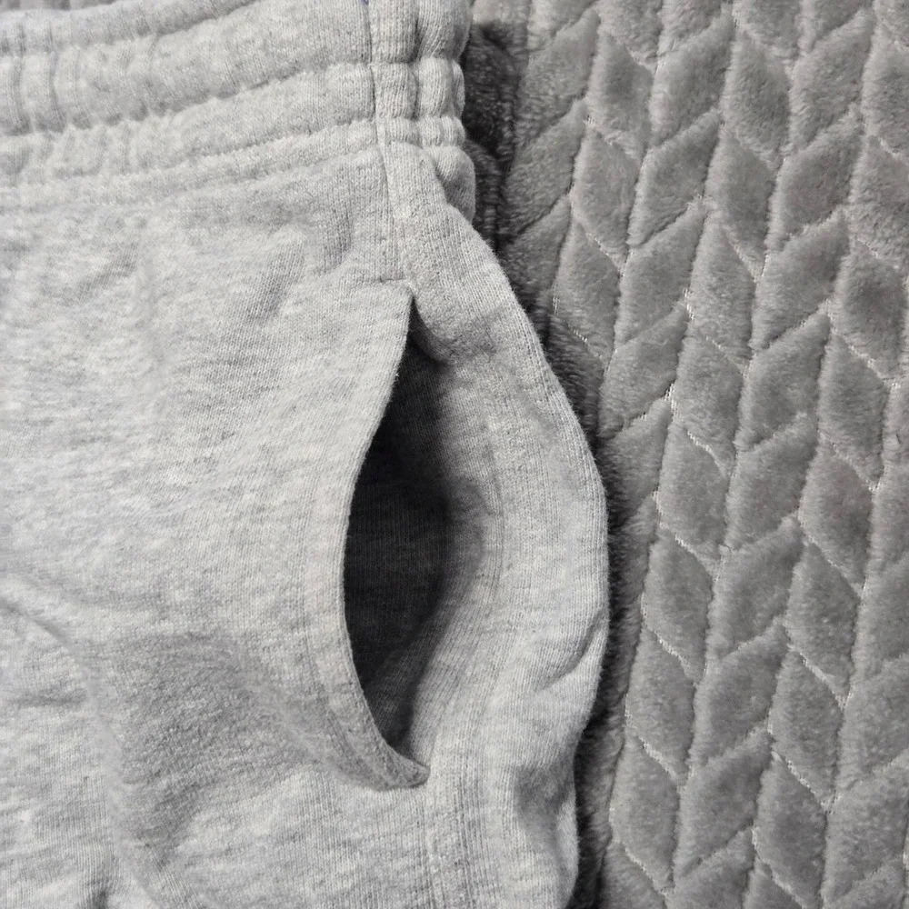 Chubbies Lounge Mens Heather Gray Cotton Fleece Sweat Shorts Small 5.5